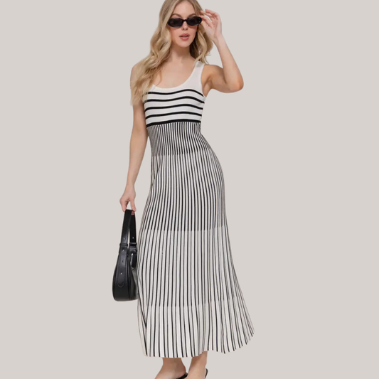 VESTIDO LINEA NEGRAS