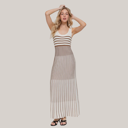 VESTIDO LINEA MARRON