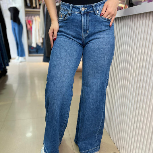 JEAN PALAZZO DENIM MEDIO