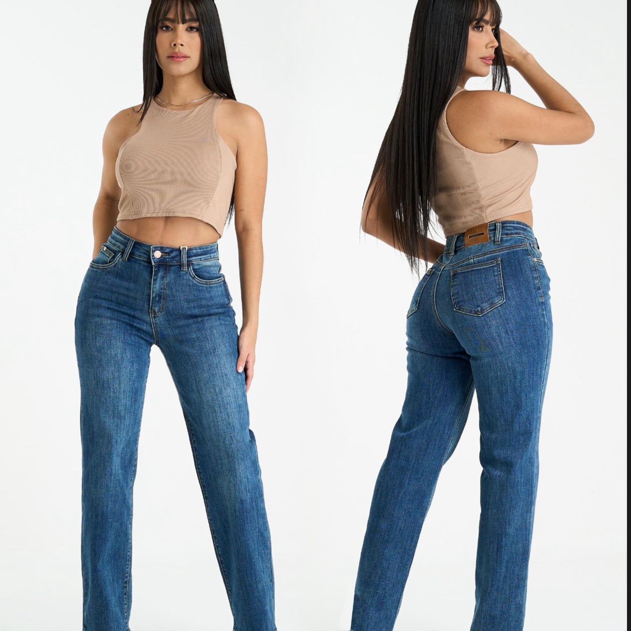 JEAN STRAIGHT DENIM OSCURO