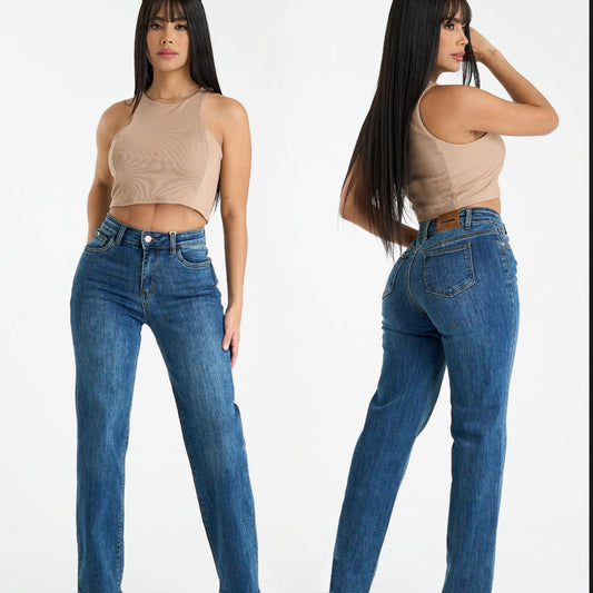JEAN STRAIGHT DENIM OSCURO
