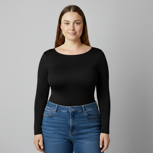 BODY PLUS MANGA LARGA HALTER