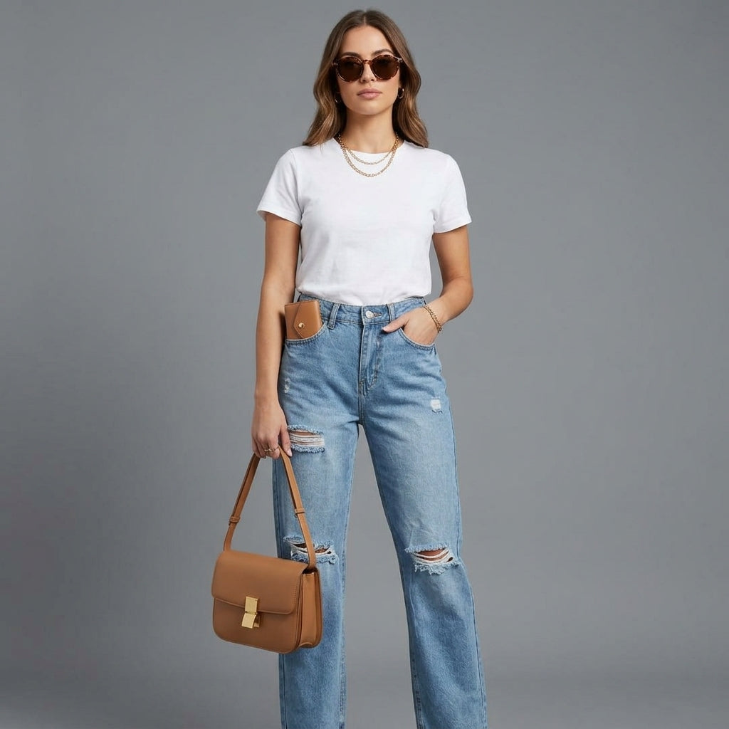 JEAN WIDE LEG ANCHO
