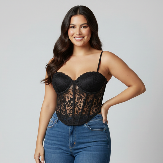 CORSET TALLA UNICA ENCAJES