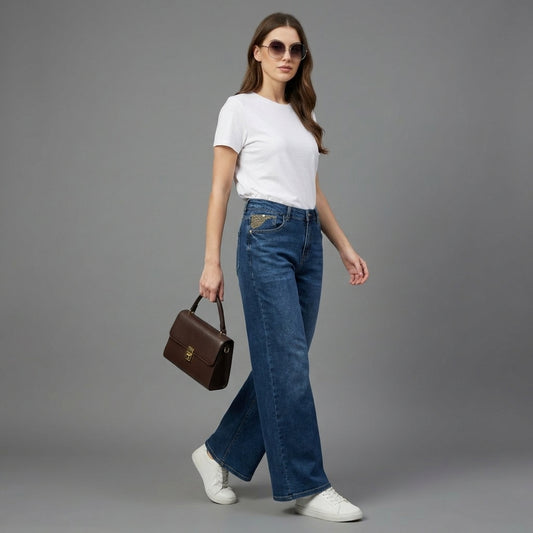 JEAN WIDE LEG ANCHO
