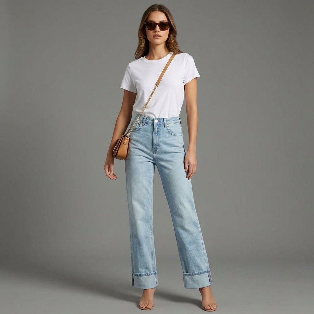 JEAN WIDE LEG ANCHO