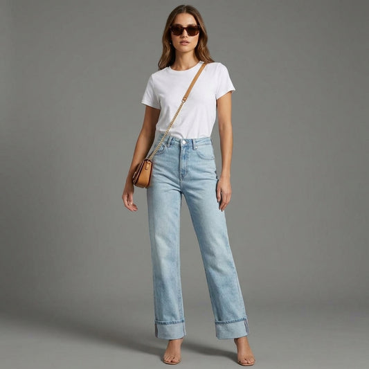 JEAN WIDE LEG ANCHO