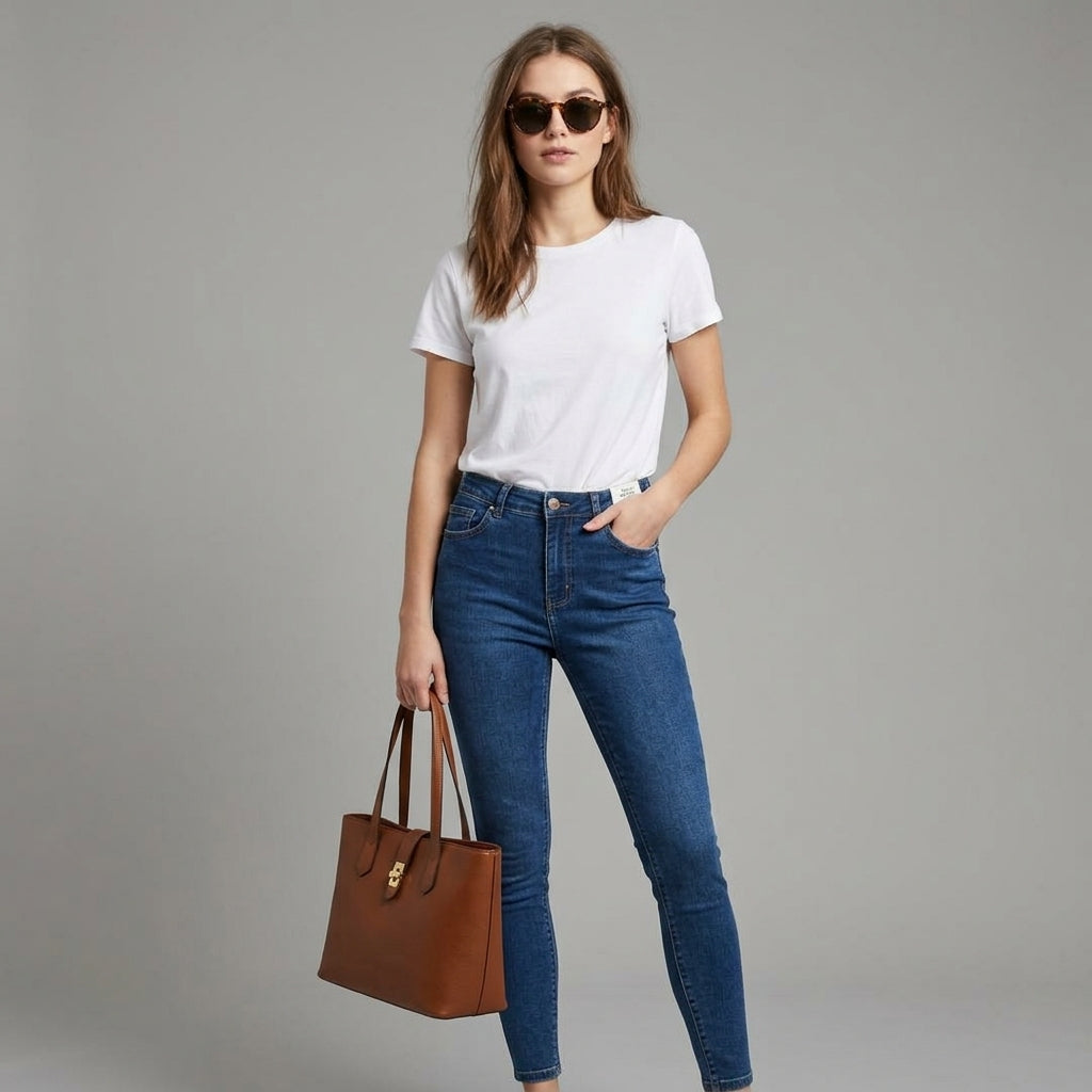 JEAN SKINNY CON FAJA