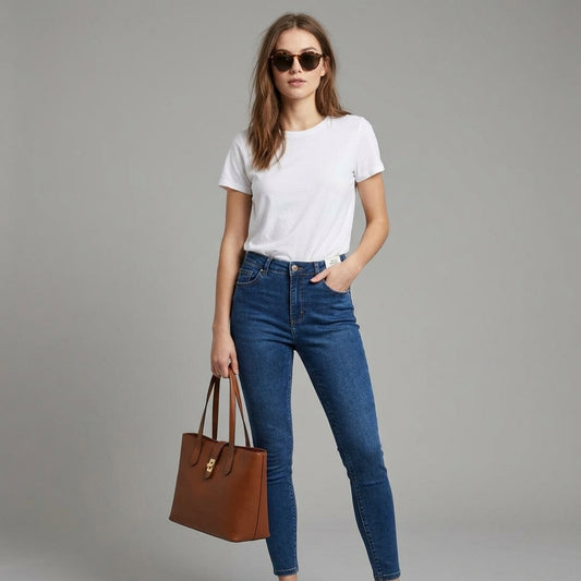 JEAN SKINNY CON FAJA