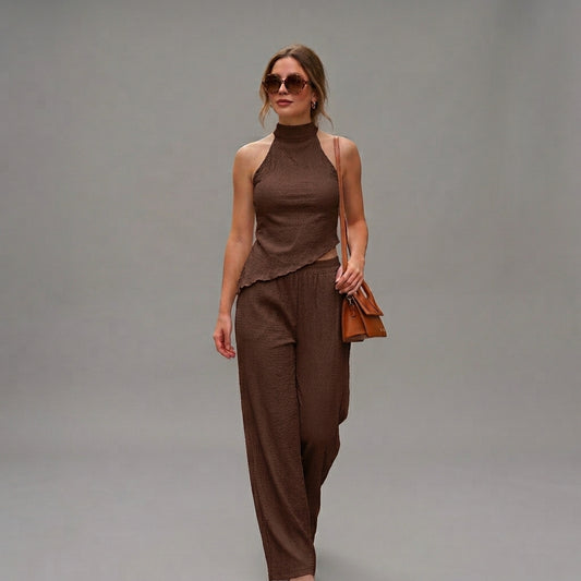 SET TOP HALTER Y PANTALON