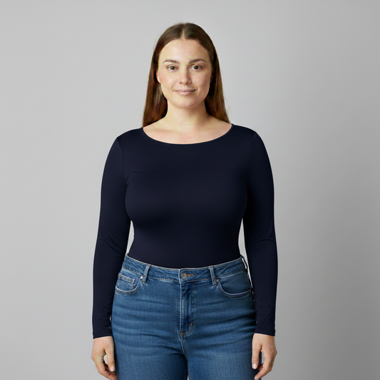 BODY PLUS MANGA LARGA HALTER