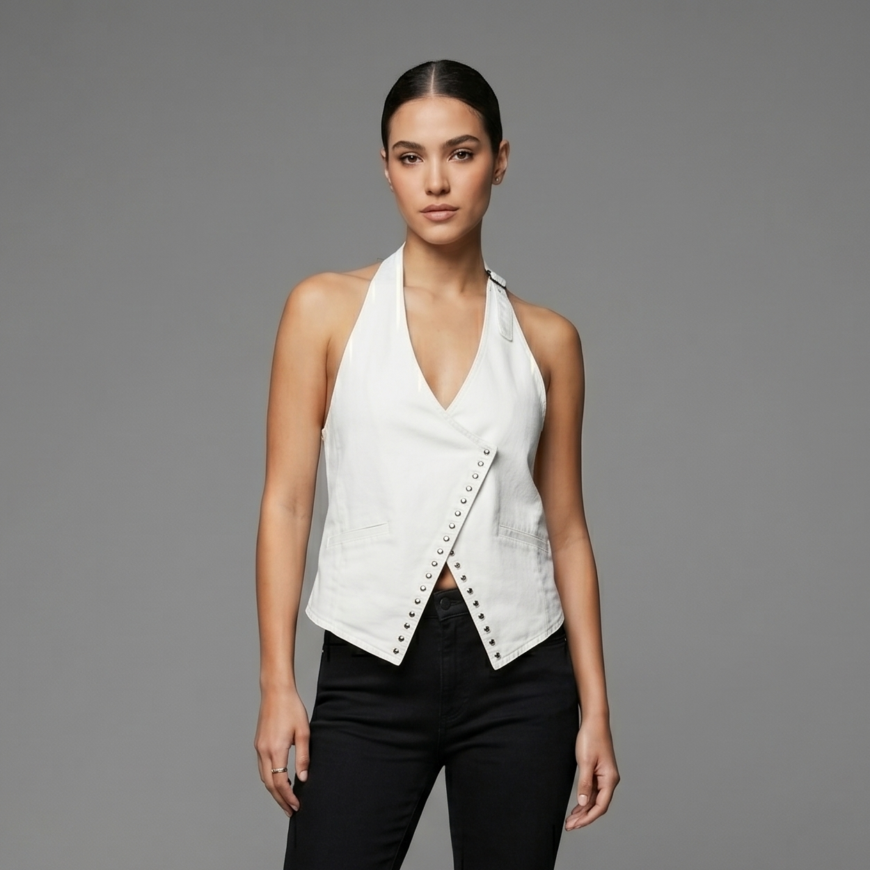 TOP HALTER CHALECO