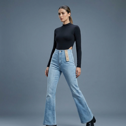 JEAN BOTA CAMPANA PLUS TIPO ZARA