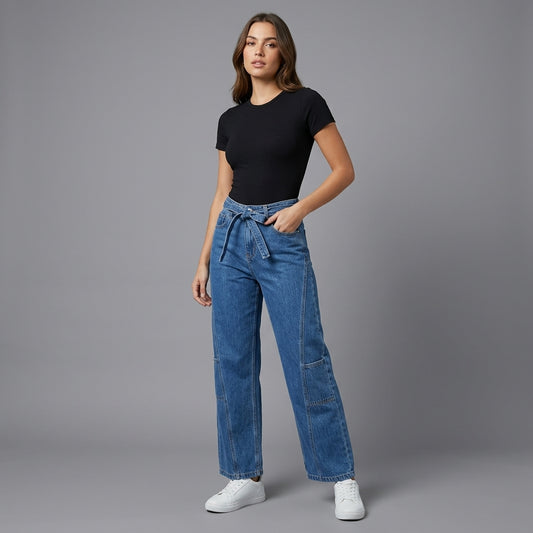 JEAN WIDE LEG BOLSILLOS