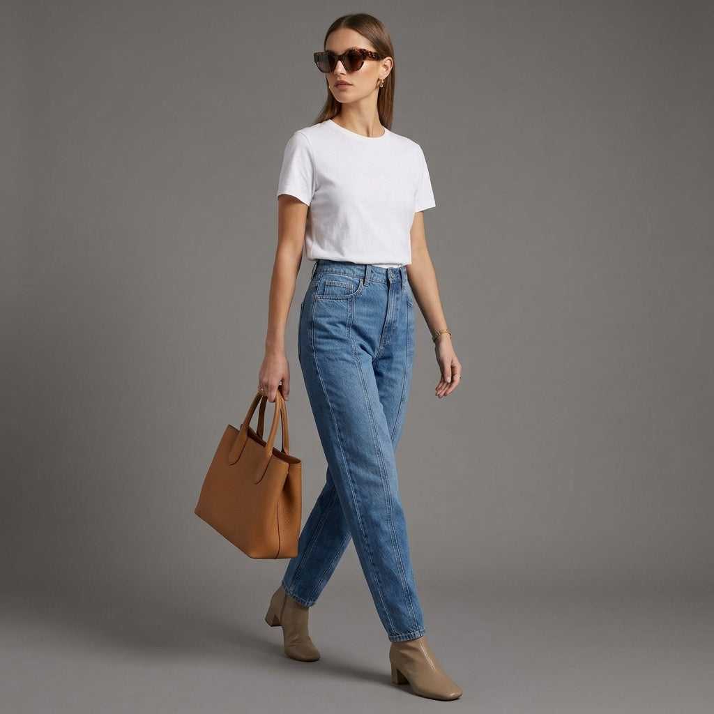 JEAN BARREL LINEAS AJUSTABLE CINTURA