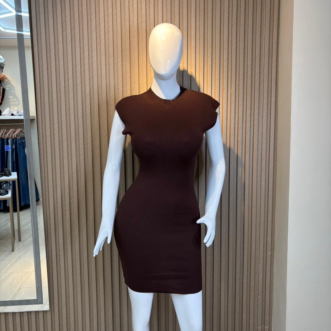 VESTIDO MANGA SISA CUELLO ALTO