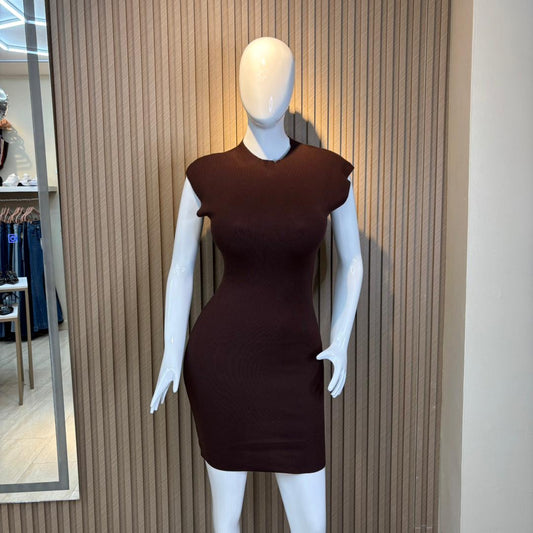 VESTIDO MANGA SISA CUELLO ALTO