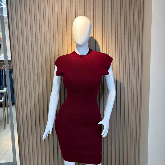 VESTIDO MANGA SISA CUELLO ALTO