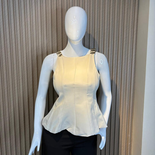 TOP MANGA SISA BROCHE DORADO