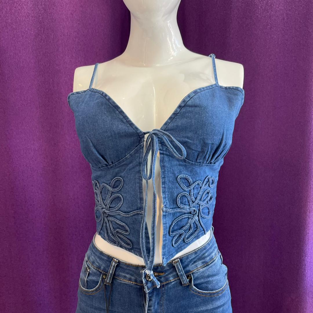 TOP DENIM TIROS