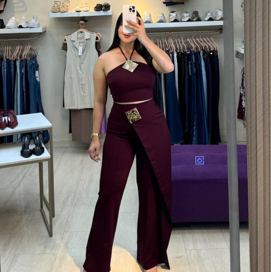 SET TOP HALTER Y PANTALON