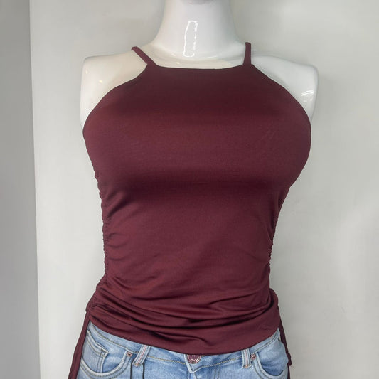 TOP HALTER TIRO VINO