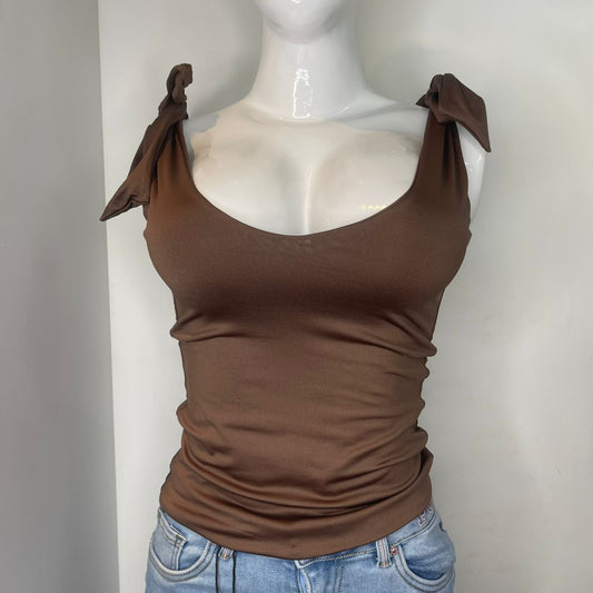 TOP LAZOS EN MANGA MARRON