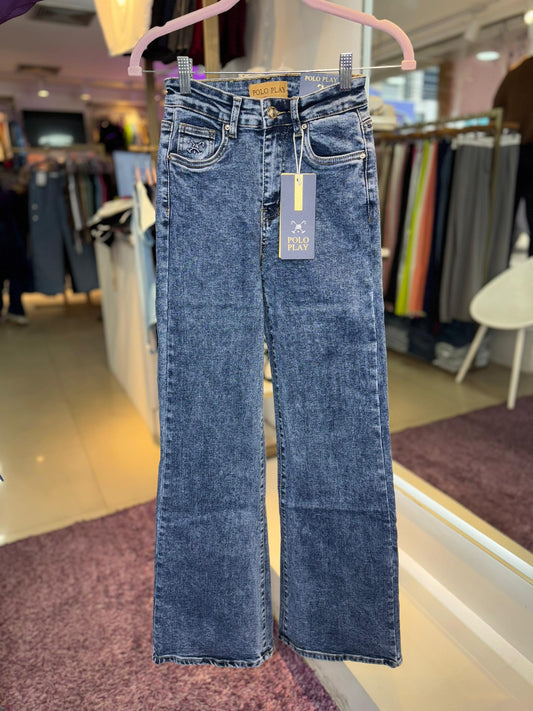 JEAN WIDE LEG RECTO PRELAVADO