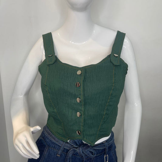 TOP BOTONES VERDE
