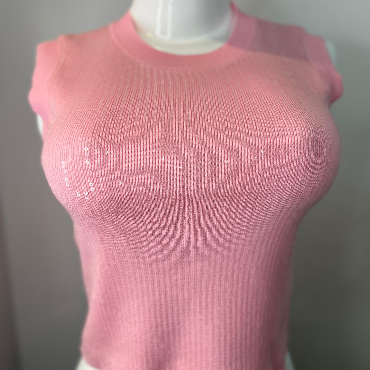 TOP MANGA SISA ROSADO BRILLO