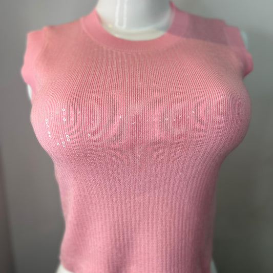 TOP MANGA SISA ROSADO BRILLO