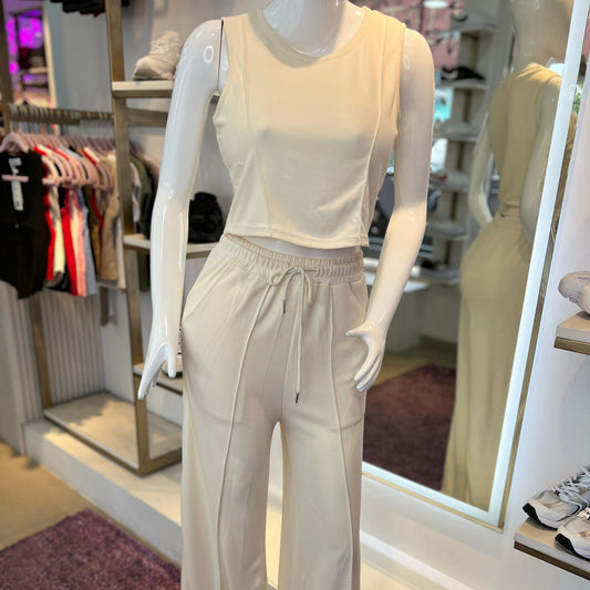 SET MONO Y TOP BLANCO HUESO