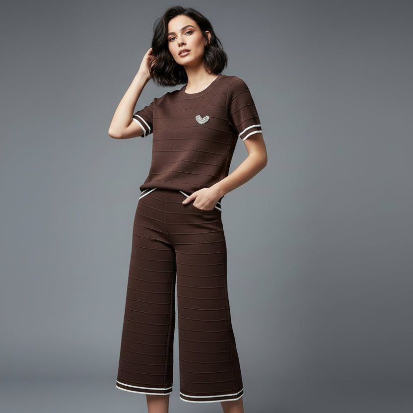 SET TOP CORAZON Y PANTALON