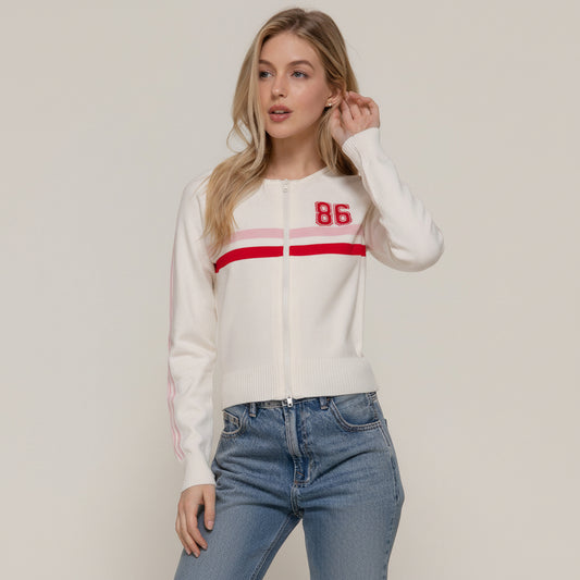 SWEATER MANGA LARGA CIERRE