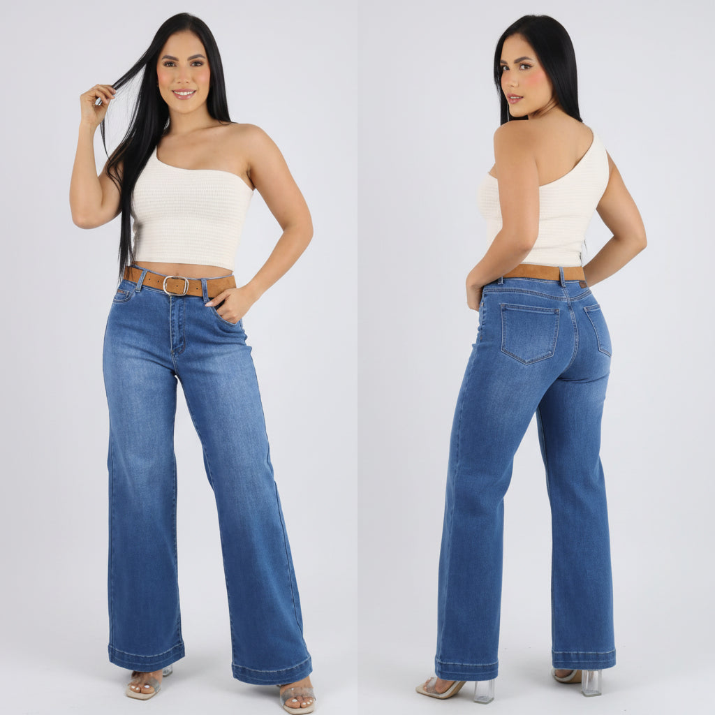 JEAN WIDE LEG ANCHO
