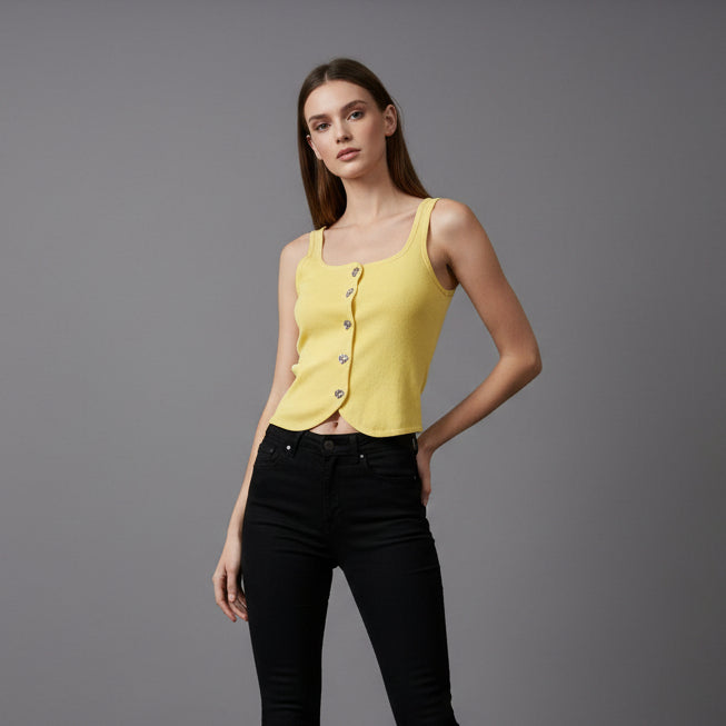TOP FRANELILLA BOTONES