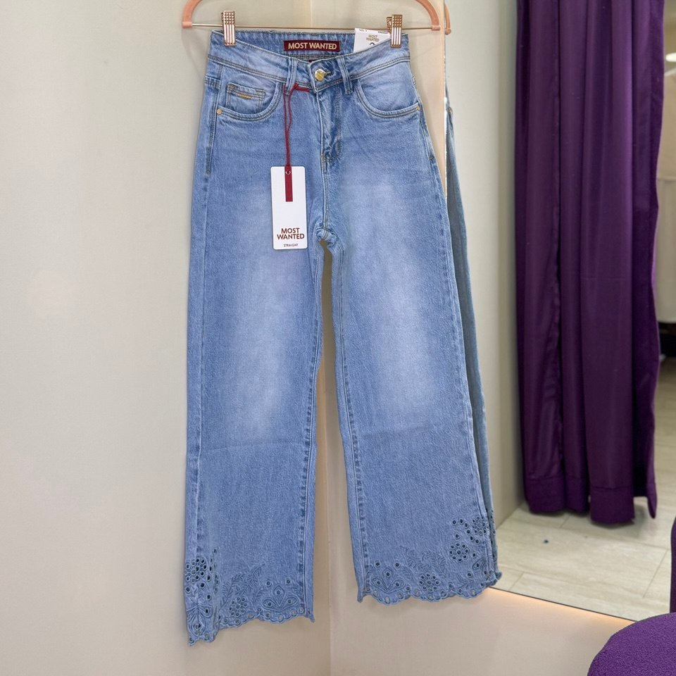 JEANS WIDE LEG BLONDA